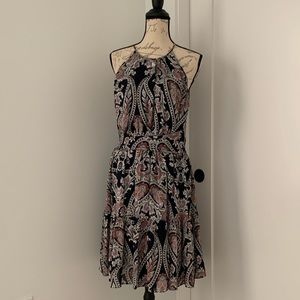 L’AGENCE flouncy silk paisley dress